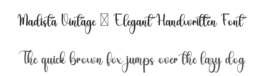 Madista Vintage – Elegant Handwritten Font by freshtypeink — Script Handwritten Font
