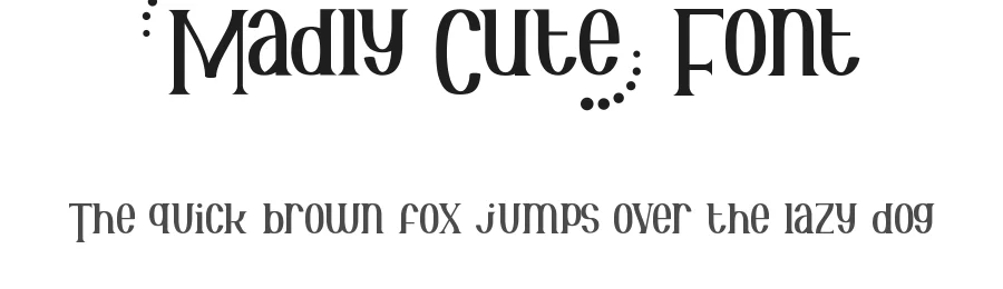 Madly Cute Font by nihstudio — Serif Font