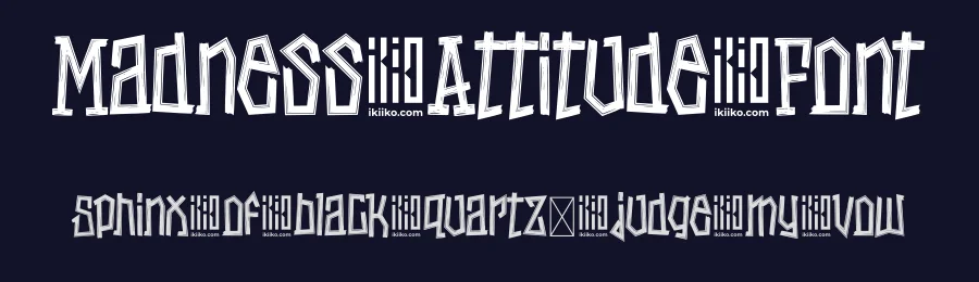 Madness Attitude Font by ikiiko type — Display Font — thumbnail 2