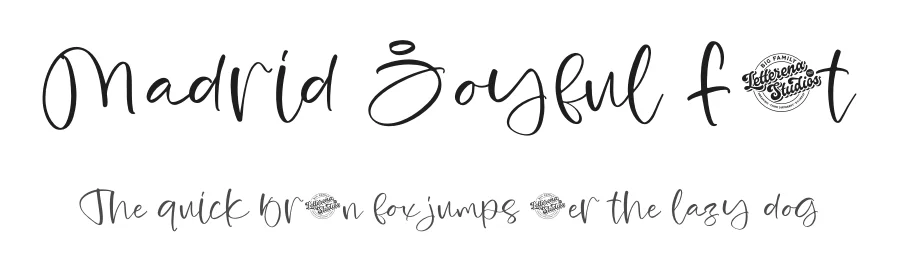 Madrid Joyful Font by letterenastudios — Script Handwritten Font