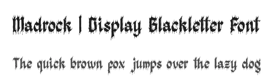 Madrock | Display Blackletter Font by Denustudios — Blackletter Font