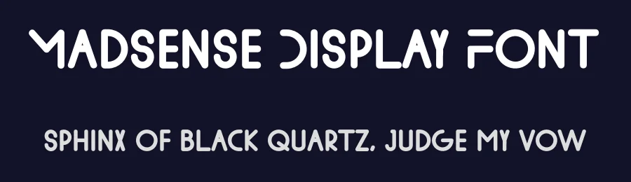 Madsense Display Font by TypeFactory — Display Font — thumbnail 2