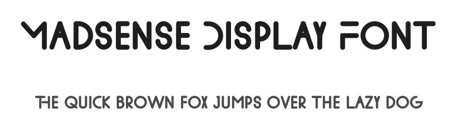 Madsense Display Font by TypeFactory — Display Font