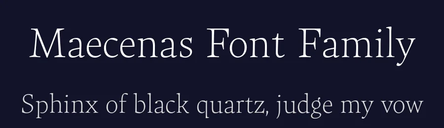Maecenas Font Family by Dada Studio — Serif Font — thumbnail 2