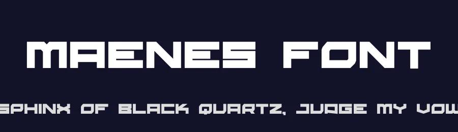 Maenes Font by hayoyuka8 — Display Font — thumbnail 2