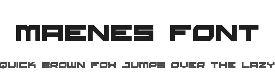 Maenes Font by hayoyuka8 — Display Font