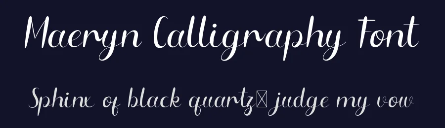 Maeryn Calligraphy Font by edricstudio — Script Handwritten Font — thumbnail 2