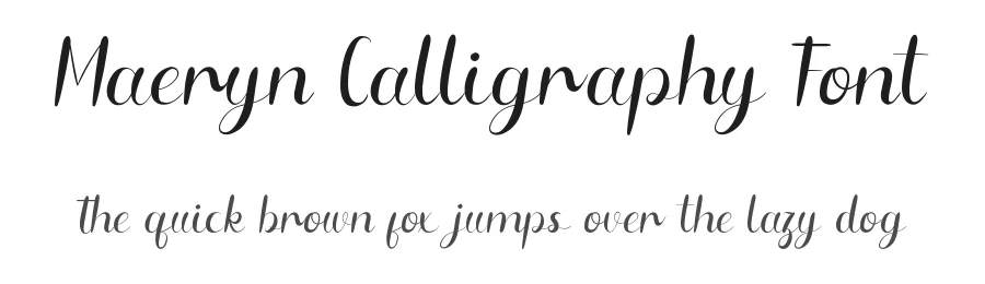 Maeryn Calligraphy Font by edricstudio — Script Handwritten Font