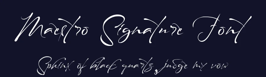 Maestro Signature Font by typeline studio — Script Handwritten Font — thumbnail 2