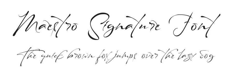 Maestro Signature Font by typeline studio — Script Handwritten Font