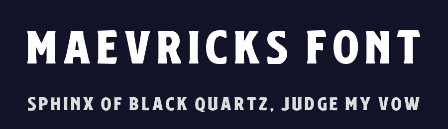 Maevricks Font by Anomali Creatype — Display Font — thumbnail 2