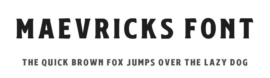 Maevricks Font by Anomali Creatype — Display Font