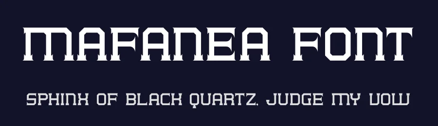 Mafanea Font by mooneseye666 — Display Font — thumbnail 2