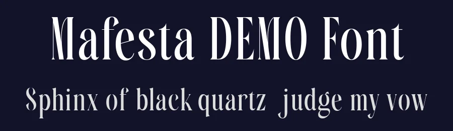 Mafesta DEMO Font by Say Studio — Display Font — thumbnail 2