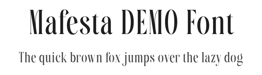 Mafesta DEMO Font by Say Studio — Display Font