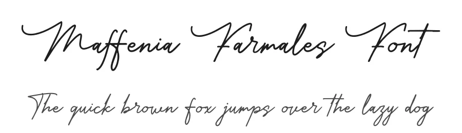 Maffenia Farmales Font by Denustudios — Script Handwritten Font