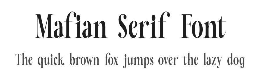 Mafian Serif Font by timelesstype.co — Display Font