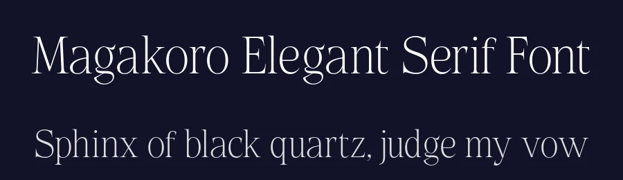 Magakoro Elegant Serif Font by Casloop Studio — Decorative Font — thumbnail 2