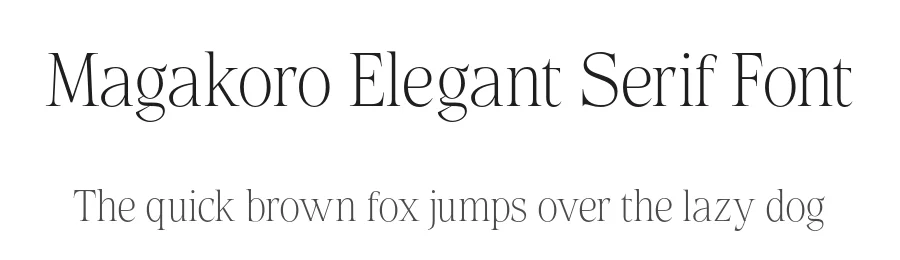Magakoro Elegant Serif Font by Casloop Studio — Decorative Font