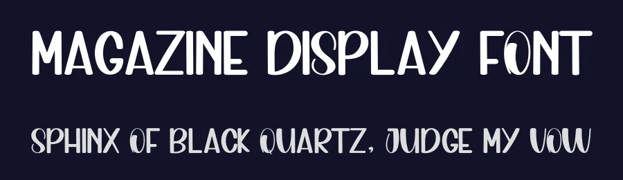 Magazine Display Font by inermediaSTUDIO — Display Font — thumbnail 2