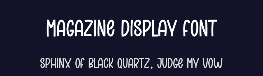 Magazine Display Font by andikastudio — Display Font — thumbnail 2