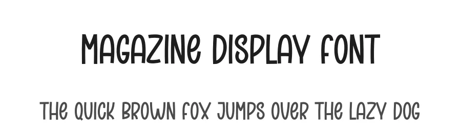 Magazine Display Font by andikastudio — Display Font
