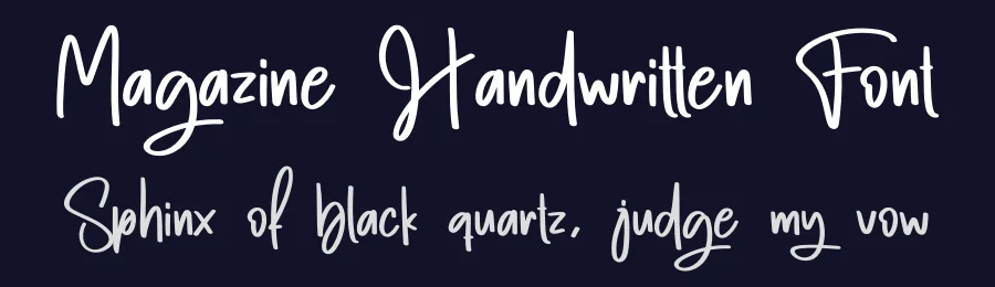 Magazine Handwritten Font by creativeletter — Script Handwritten Font — thumbnail 2