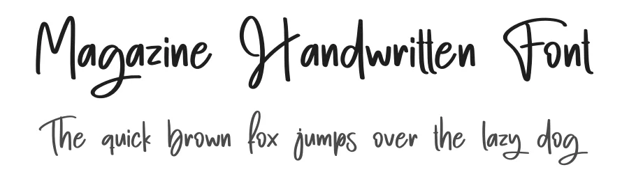 Magazine Handwritten Font by creativeletter — Script Handwritten Font