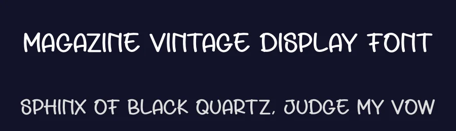 Magazine Vintage Display Font by creativeletter — Display Font — thumbnail 2