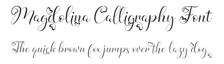 Magdolina Calligraphy Font by yontype — Script Handwritten Font