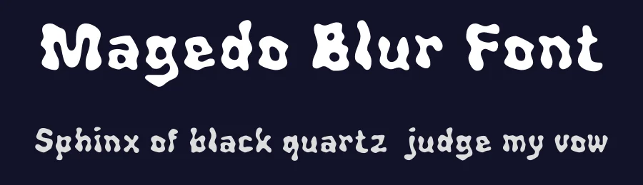 Magedo Blur Font by craftsupplyco — Display Font — thumbnail 2