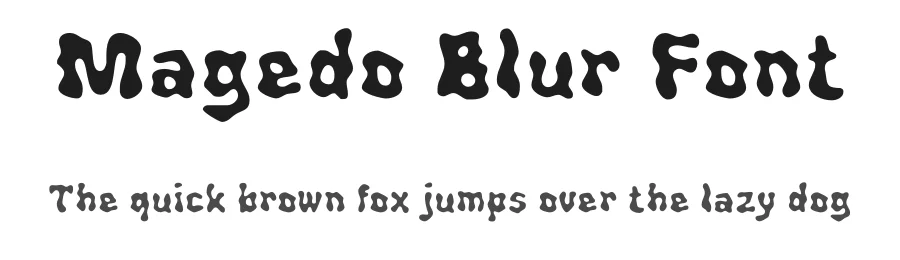 Magedo Blur Font by craftsupplyco — Display Font