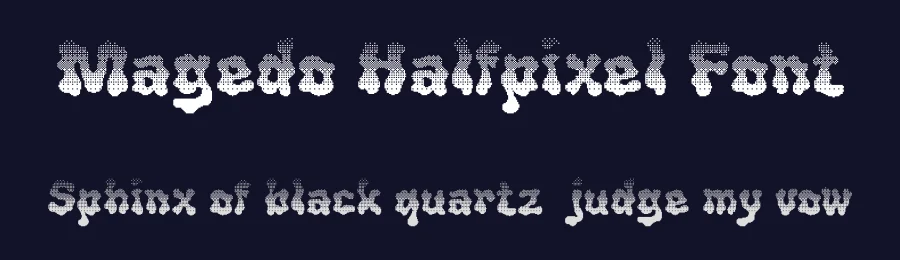 Magedo Halfpixel Font by craftsupplyco — Display Font — thumbnail 2