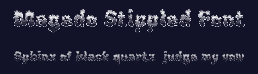 Magedo Stippled Font by craftsupplyco — Display Font — thumbnail 2