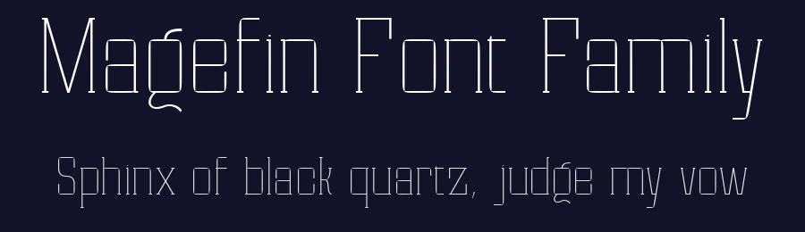 Magefin Font Family by Muksal Creative — Decorative Font — thumbnail 2