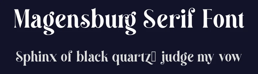 Magensburg Serif Font by Aluyeah Studio — Serif Font — thumbnail 2