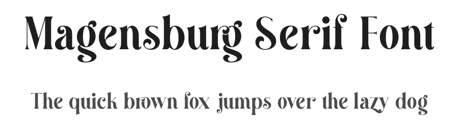 Magensburg Serif Font by Aluyeah Studio — Serif Font