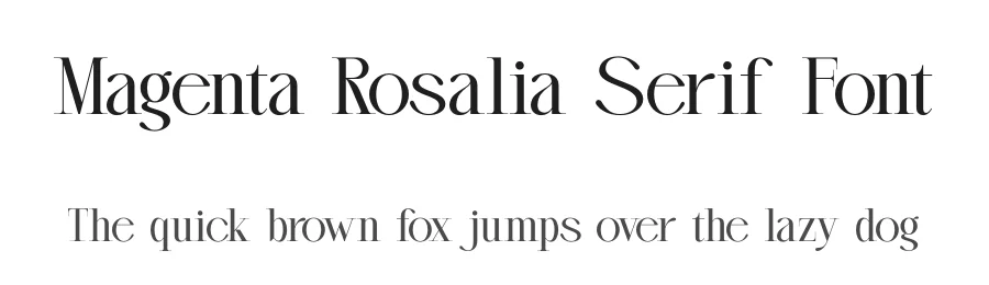 Magenta Rosalia Serif Font by timelesstype.co — Display Font