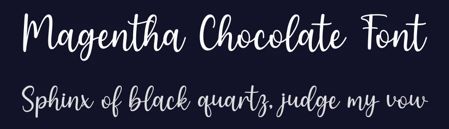 Magentha Chocolate Font by DN Creative — Script Handwritten Font — thumbnail 2
