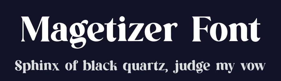 Magetizer Font by UICreative — Serif Font — thumbnail 2