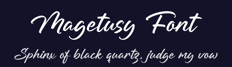 Magetusy Font by grahatype — Script Handwritten Font — thumbnail 2
