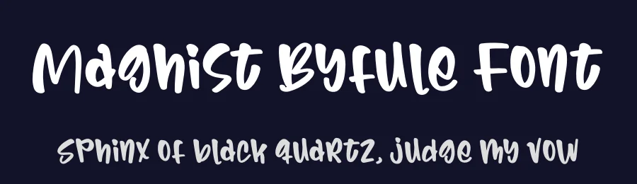 Maghist Byfule Font by glorytype — Display Font — thumbnail 2