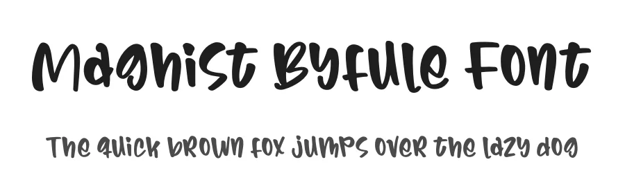 Maghist Byfule Font by glorytype — Display Font