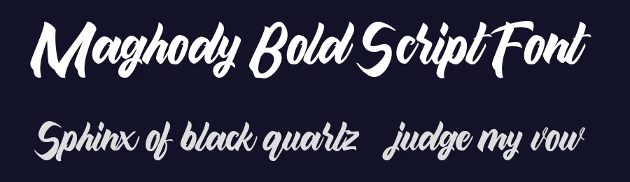 Maghody Bold Script Font by Wacaksara Co. — Script Handwritten Font — thumbnail 2