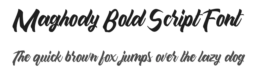 Maghody Bold Script Font by Wacaksara Co. — Script Handwritten Font