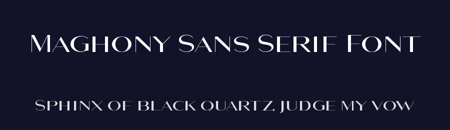 Maghony Sans Serif Font by Sronstudio — Sans Serif Font — thumbnail 2