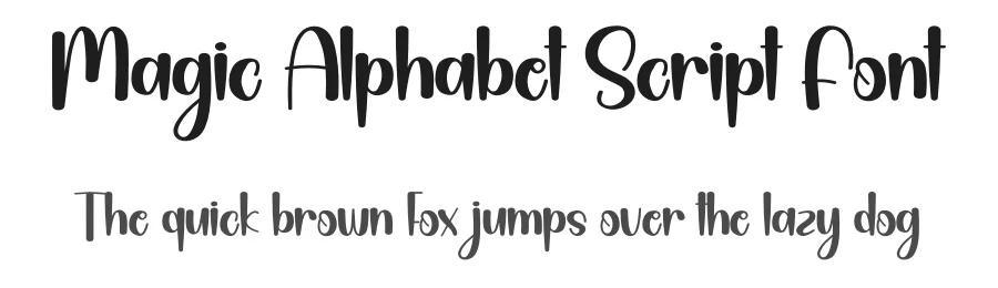 Magic Alphabet Script Font by andikastudio — Display Font