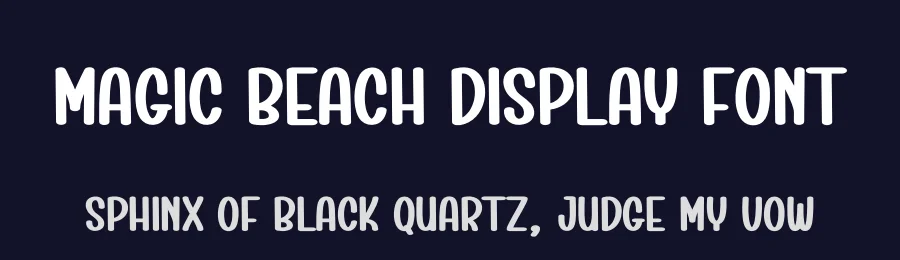 Magic Beach Display Font by creativeletter — Display Font — thumbnail 2