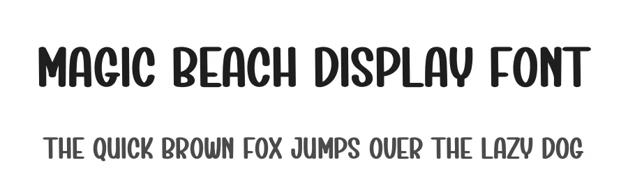 Magic Beach Display Font by creativeletter — Display Font