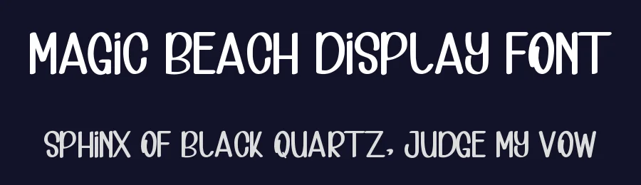 Magic Beach Display Font by inermediaSTUDIO — Display Font — thumbnail 2